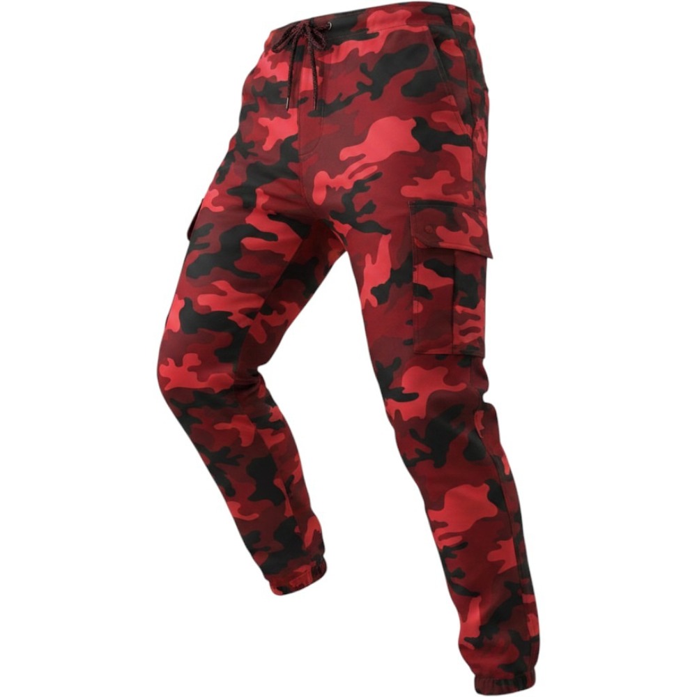 Michael Kors Kors X Tech Mens Red Camo Cargo Jogger Pants W38 L32 CF93CRA7GZ NEW